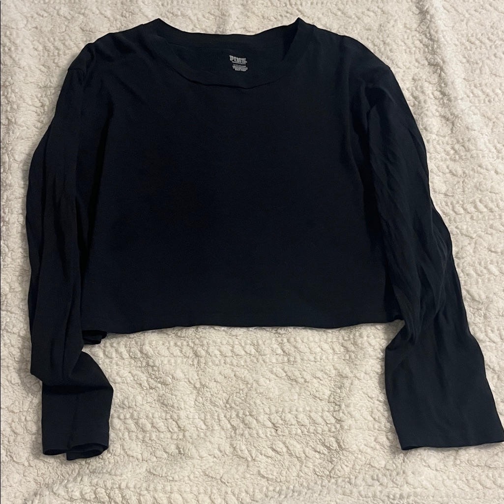 Victoria's Secret Black Long Sleeve Tee